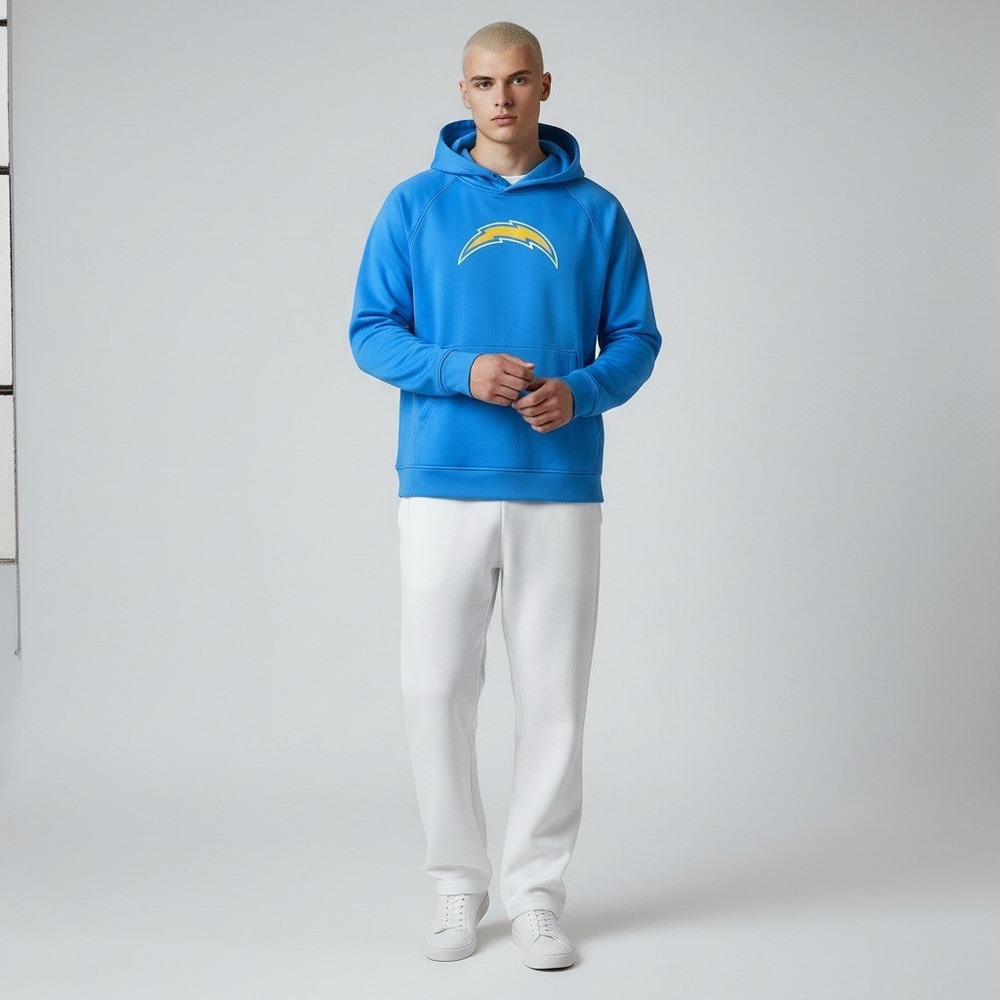 NFL Team Apparel Chargers Hoodie XL 18/20 Blue Youth Pullover Sweatshirt Logo